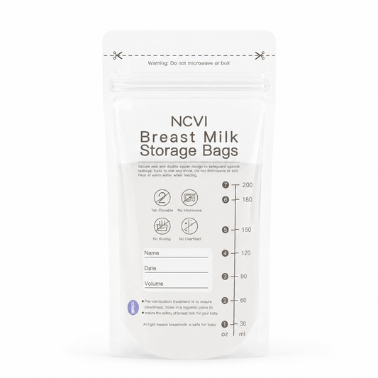 Breast Milk Storage Bags 200 ml with Double Seal and Temperature Sensor