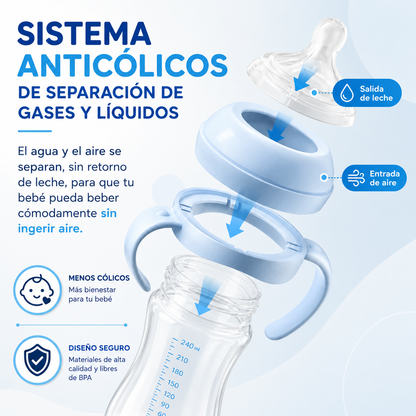 Biberón seguro y práctico (150, 240 y 330 ml)