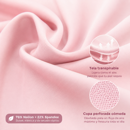 Sujetador tipo camiseta sin mangas de lactancia.