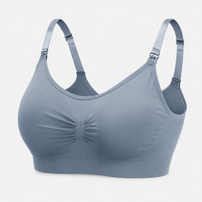 Wire-Free Cotton Maternity Bra for Pregnancy and Nursing