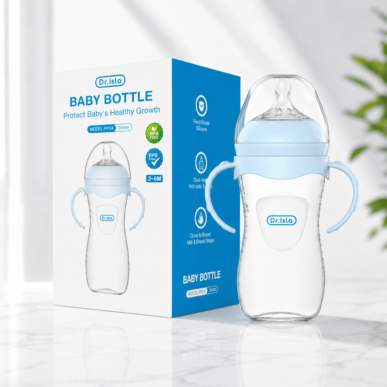 Anti-Colic Baby Bottle (150 ml,240 ml and 330 ml)