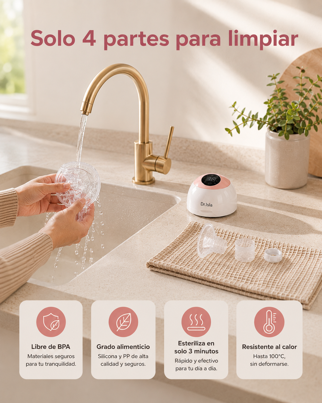 Extractor smart de leche portátil
