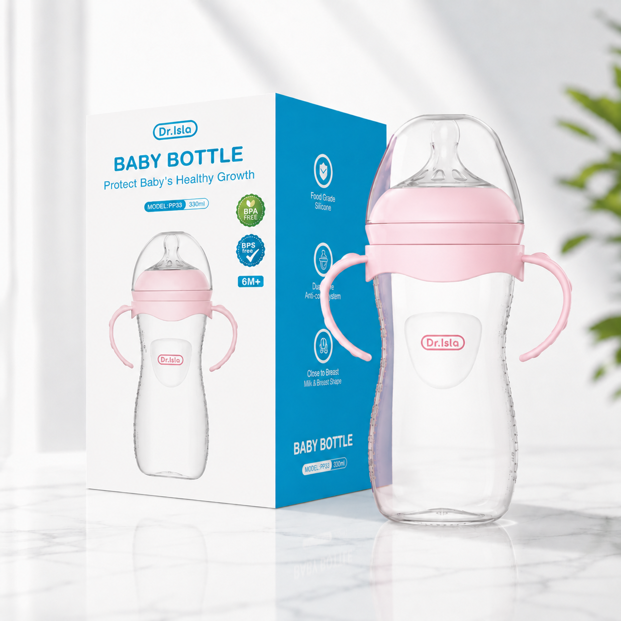 Anti-Colic Baby Bottle (150 ml,240 ml and 330 ml)