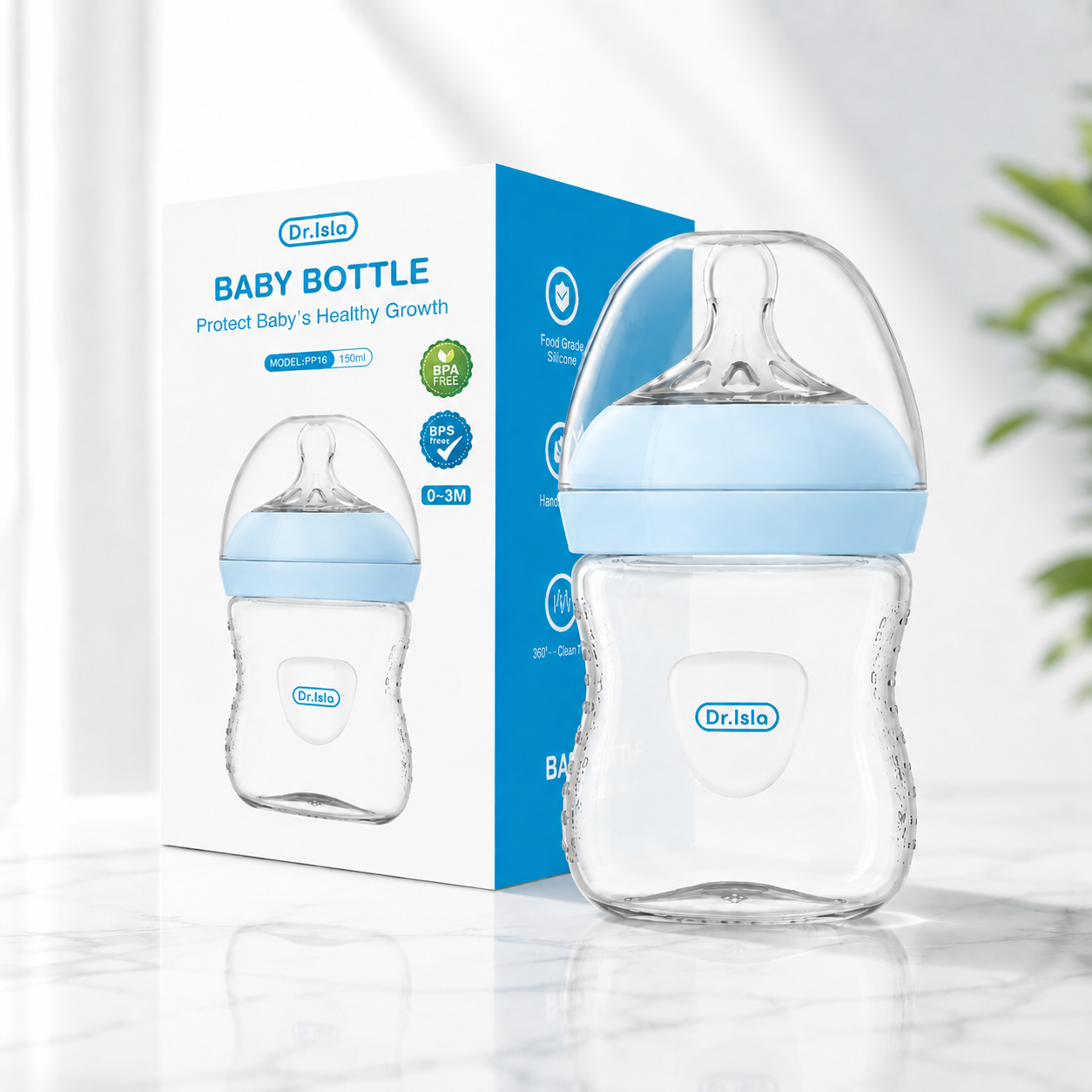 Anti-Colic Baby Bottle (150 ml,240 ml and 330 ml)